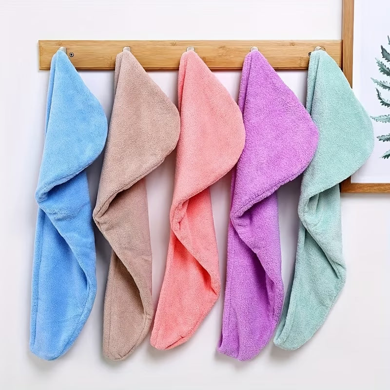 Microfiber Hair Towel Wrap - Quick drying & Super Absorbent