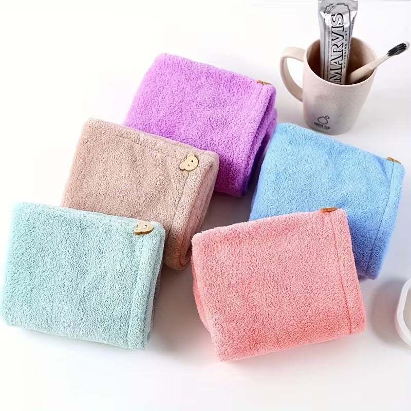 Microfiber Hair Towel Wrap - Quick drying & Super Absorbent