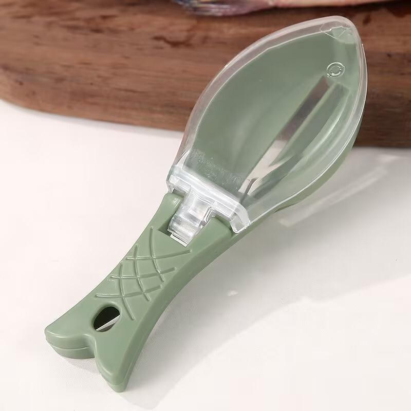 Kitchen Fish Scale Remover with Storage Box - Easy to Clean, Suitable for Catering and Home Use, Efficient Fish Scale Cleaning Tool, Ideal for Holiday Use