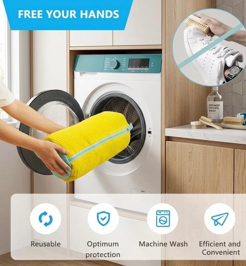 Sturdy Washing Machine Bag for Shoes of Every Kind - Features a Zipper Closure And a Soft, Protective Interior, Perfect for Sneakers And Everyday Footwear, Laundry Wash Bag, Laundry Bags