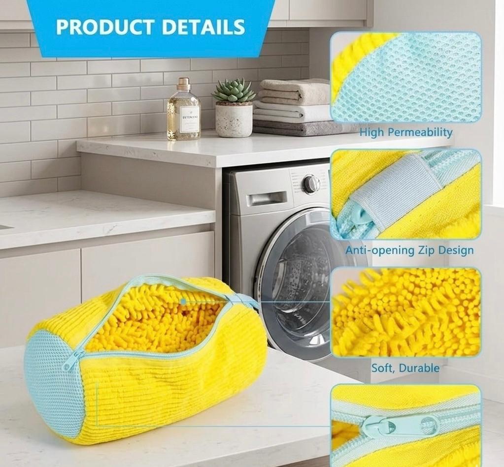 Sturdy Washing Machine Bag for Shoes of Every Kind - Features a Zipper Closure And a Soft, Protective Interior, Perfect for Sneakers And Everyday Footwear, Laundry Wash Bag, Laundry Bags