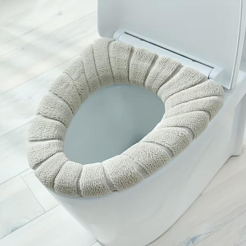 5 PCS Set Toilet Cushion Household Toilet Universal for Four Seasons Toilet Seat Cover Toilet Large Size Winter Thickened Toilet Seat Cushion Toilet Ring Cushion