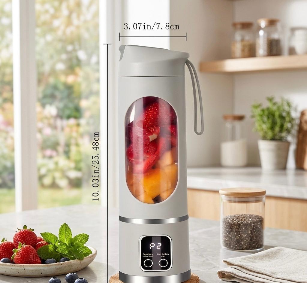 Portable USB-Rechargeable Blender & Juicer - Easy Clean, Perfect for Fruit & Vegetable Drinks, Milkshakes - 10.14oz to 16.91oz Capacity