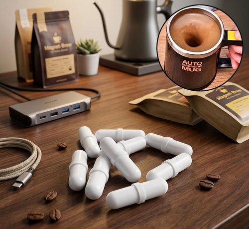 Automatic Magnetic Stirring Coffee Mug, Reusable Rotating Home Office Travel Mixing Cup, Stainless Steel Self Mixing Coffee Tumble,coffee Cup,electric Portable Water Cup,brewing Magnetic Rotation, Battery Model Electric Mixing Cup