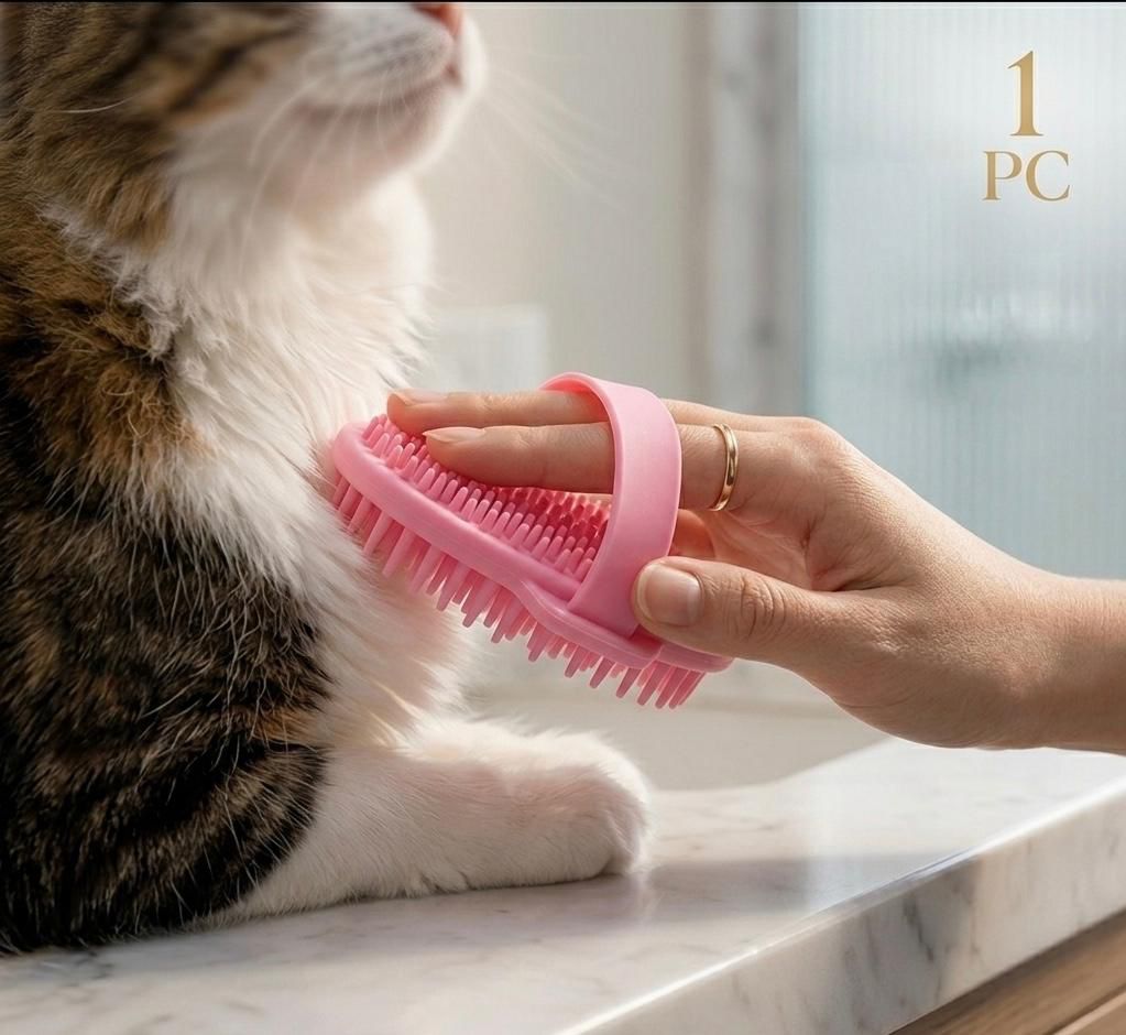 5pcs Pet Grooming Kit: Self-Cleaning Slicker Brush, Stainless Steel Flea Comb, Nail Clippers & More - Non-Electric Dog Care Set
