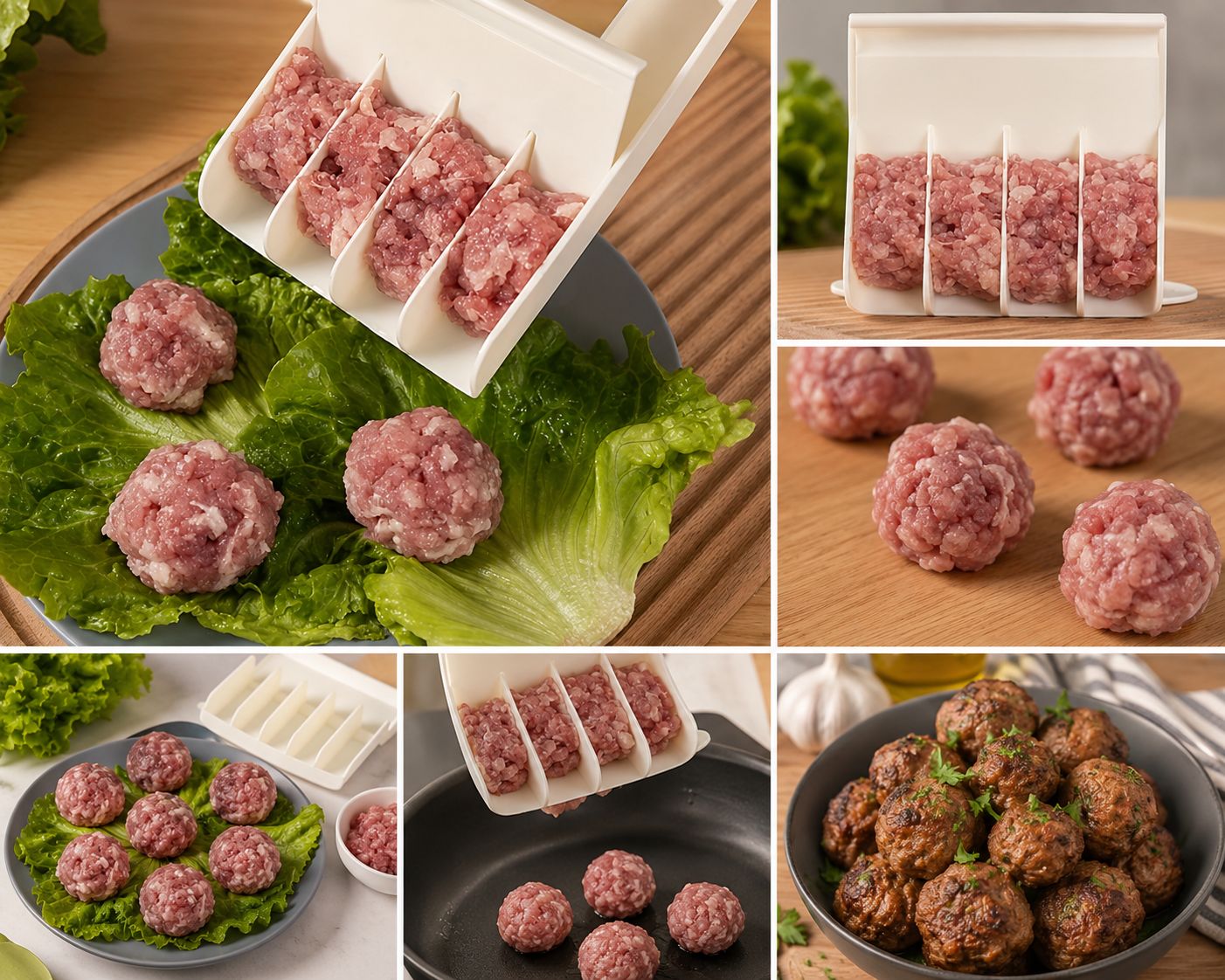 Four-in-One Meatball Maker Non-Stick Fish Ball Meatball Making Tool Home Fryer Magic Meatball Maker Four-in-One Meatball Maker Non-Stick Fish Ball Meatball Making Tool Home Fryer Magic Meatball Maker